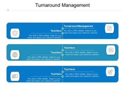 Turnaround management ppt powerpoint presentation infographic template ideas cpb