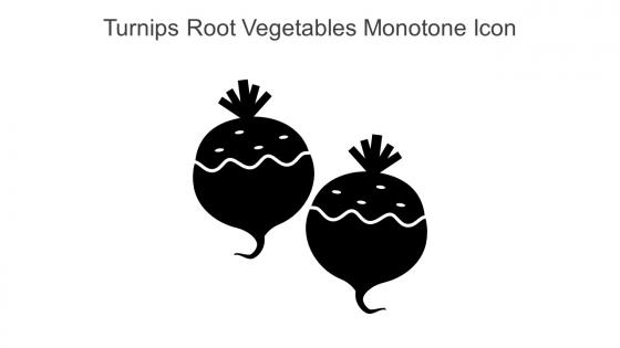 Turnips Root Vegetables Monotone Icon In Powerpoint Pptx Png And Editable Eps Format