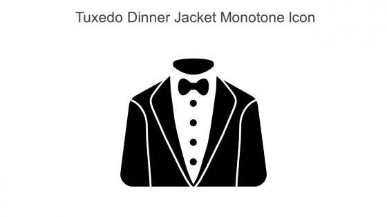 Tuxedo Dinner Jacket Monotone Icon In Powerpoint Pptx Png And Editable Eps Format