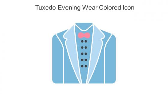 Tuxedo Evening Wear Colored Icon In Powerpoint Pptx Png And Editable Eps Format