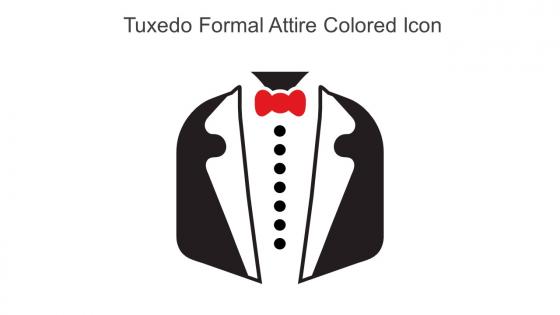 Tuxedo Formal Attire Colored Icon In Powerpoint Pptx Png And Editable Eps Format