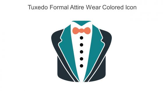 Tuxedo Formal Attire Wear Colored Icon In Powerpoint Pptx Png And Editable Eps Format