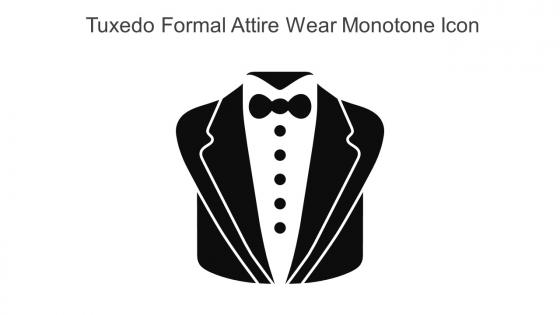 Tuxedo Formal Attire Wear Monotone Icon In Powerpoint Pptx Png And Editable Eps Format