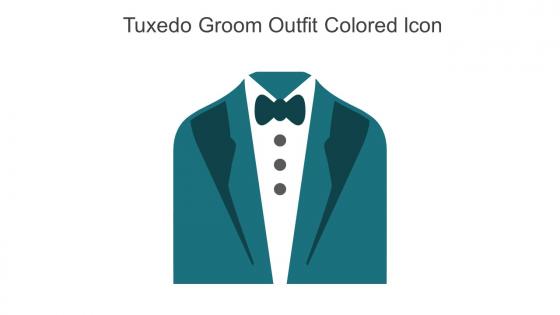 Tuxedo Groom Outfit Colored Icon In Powerpoint Pptx Png And Editable Eps Format