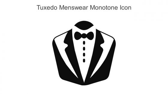Tuxedo Menswear Monotone Icon In Powerpoint Pptx Png And Editable Eps Format