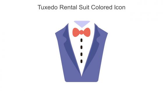 Tuxedo Rental Suit Colored Icon In Powerpoint Pptx Png And Editable Eps Format