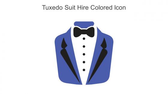 Tuxedo Suit Hire Colored Icon In Powerpoint Pptx Png And Editable Eps Format