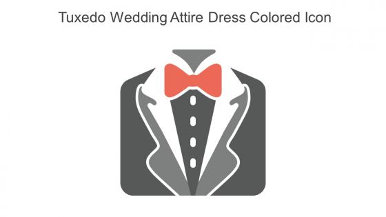 Tuxedo Wedding Attire Dress Colored Icon In Powerpoint Pptx Png And Editable Eps Format