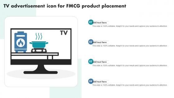 TV Advertisement Icon For FMCG Product Placement