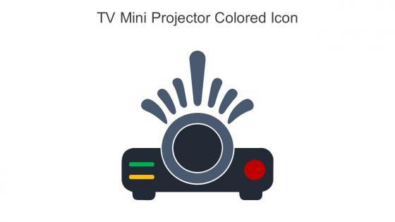 TV Mini Projector Colored Icon In Powerpoint Pptx Png And Editable Eps Format