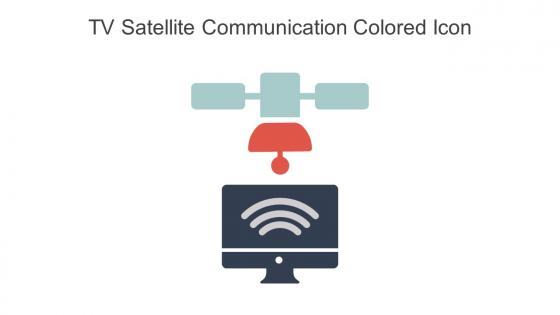 Tv Satellite Communication Colored Icon In Powerpoint Pptx Png And Editable Eps Format