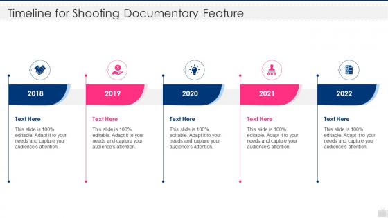 Tv series pitch deck timeline for shooting documentary feature ppt powerpoint format
