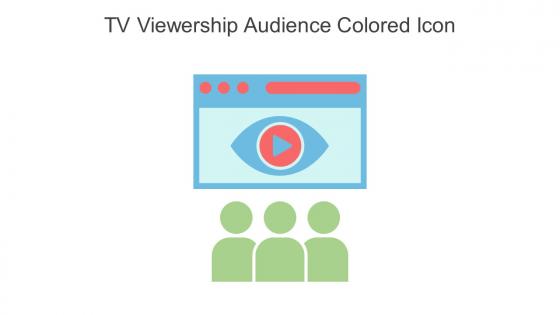 TV Viewership Audience Colored Icon In Powerpoint Pptx Png And Editable Eps Format