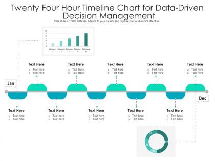 Twenty four hour timeline chart for data driven decision management infographic template