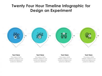 Twenty four hour timeline for design an experiment infographic template