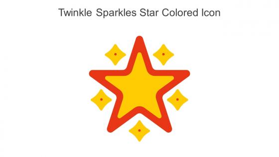 Twinkle Sparkles Star Colored Icon In Powerpoint Pptx Png And Editable Eps Format