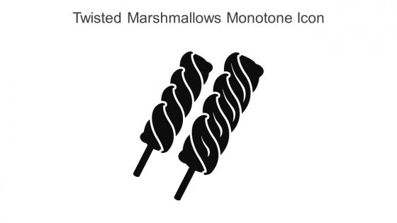 Twisted Marshmallows Monotone Icon In Powerpoint Pptx Png And Editable Eps Format