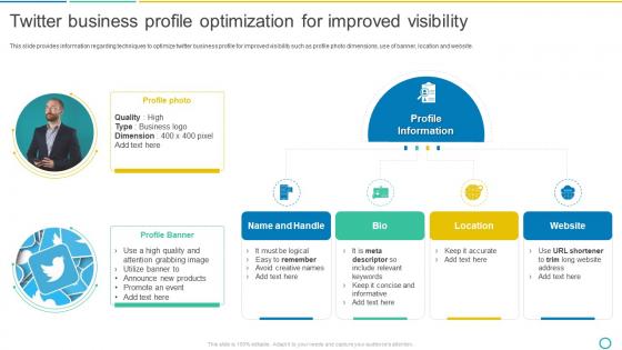Twitter Business Profile Optimization For Improved Visibility Social Media Marketing Using Twitter