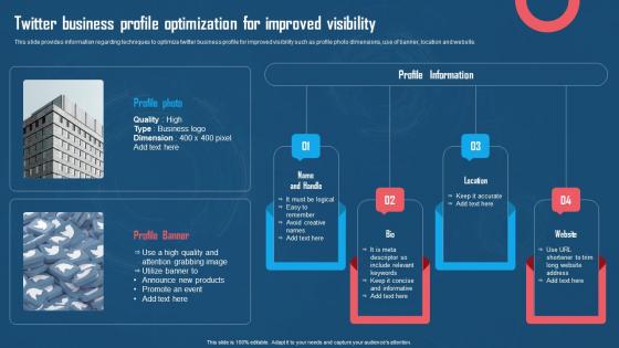 Twitter Business Profile Optimization For Improved Visibility Using Twitter For Digital Promotions