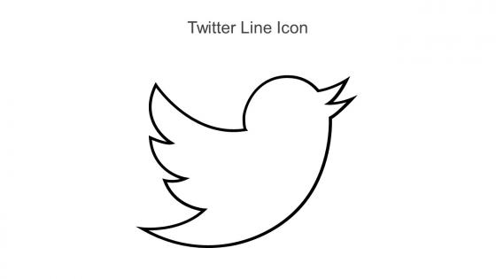 Twitter Line Icon