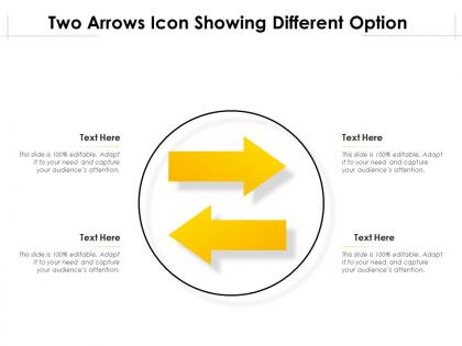 Two arrows icon showing different option