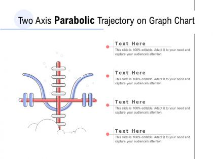 Two axis parabolic trajectory on graph chart