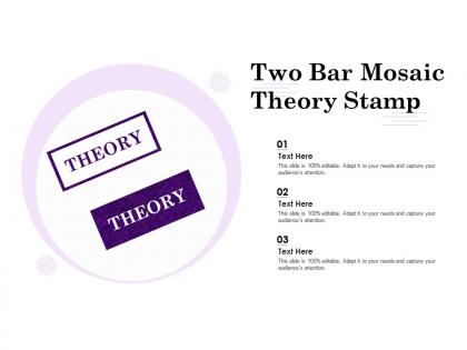 Two bar mosaic theory stamp