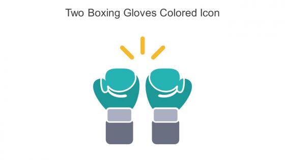 Two Boxing Gloves Colored Icon In Powerpoint Pptx Png And Editable Eps Format