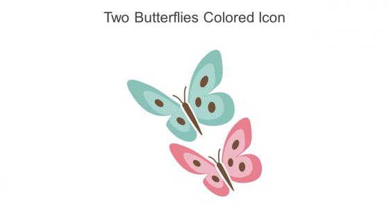 Two Butterflies Colored Icon In Powerpoint Pptx Png And Editable Eps Format