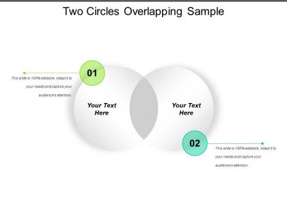 Two circles overlapping sample