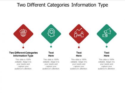 Two different categories information type ppt powerpoint presentation infographic template outfit cpb