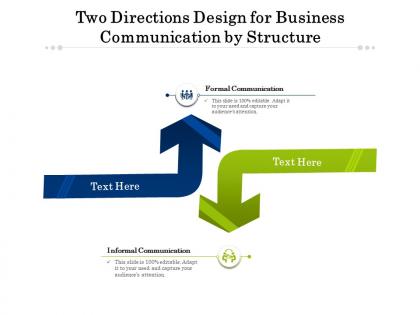 Two directions design for business communication by structure