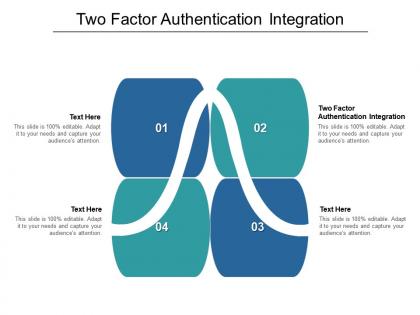 Two factor authentication integration ppt powerpoint presentation summary example cpb