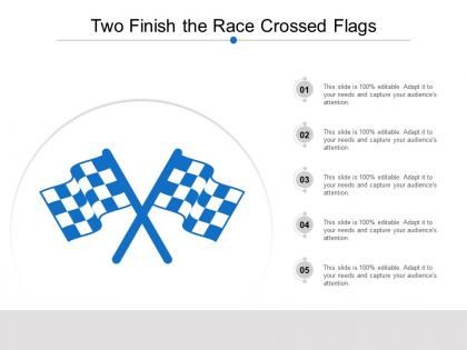 Two finish the race crossed flags