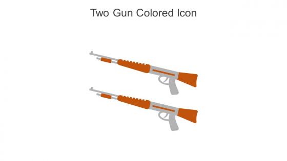 Two Gun Colored Icon In Powerpoint Pptx Png And Editable Eps Format