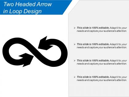 Two headed arrow in loop design