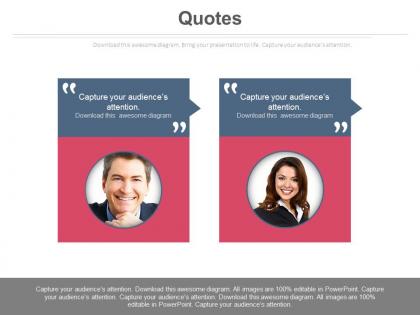 Two individual quotes for business analysis powerpoint slides
