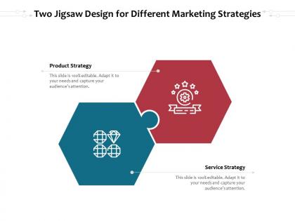 Two jigsaw design for different marketing strategies