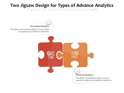 Two jigsaw design for types of advance analytics