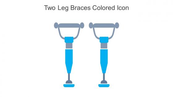 Two Leg Braces Colored Icon In Powerpoint Pptx Png And Editable Eps Format