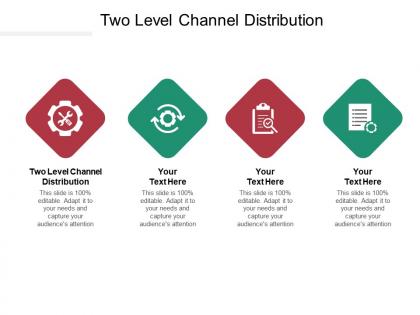 Two level channel distribution ppt powerpoint presentation outline icons cpb