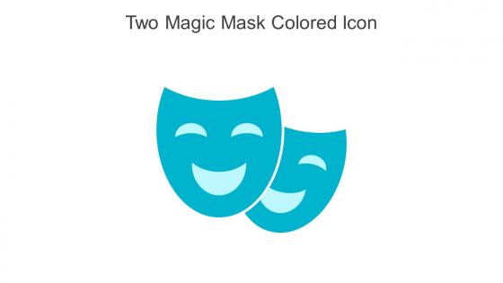 Two Magic Mask Colored Icon In Powerpoint Pptx Png And Editable Eps Format