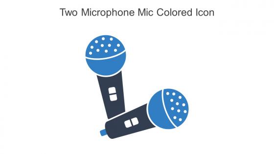Two Microphone Mic Colored Icon In Powerpoint Pptx Png And Editable Eps Format