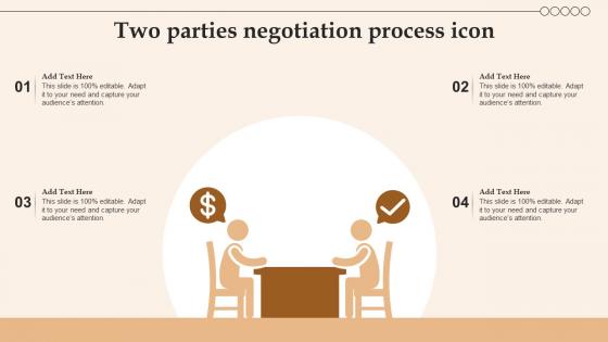 Two Parties Negotiation Process Icon
