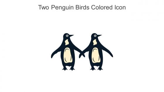 Two Penguin Birds Colored Icon In Powerpoint Pptx Png And Editable Eps Format
