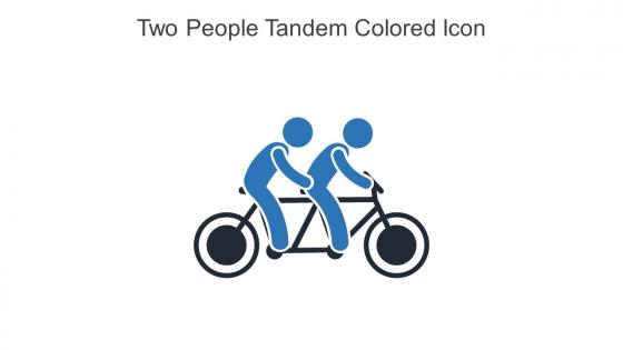 Two People Tandem Colored Icon In Powerpoint Pptx Png And Editable Eps Format