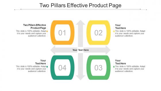 Two Pillars Effective Product Page Ppt Powerpoint Presentation Slides Background Cpb