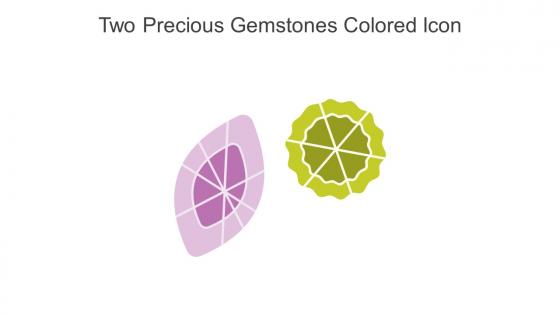 Two Precious Gemstones Colored Icon In Powerpoint Pptx Png And Editable Eps Format