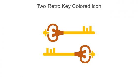 Two Retro Key Colored Icon In Powerpoint Pptx Png And Editable Eps Format