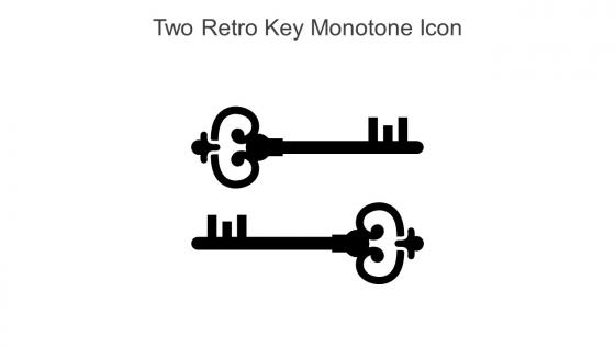 Two Retro Key Monotone Icon In Powerpoint Pptx Png And Editable Eps Format